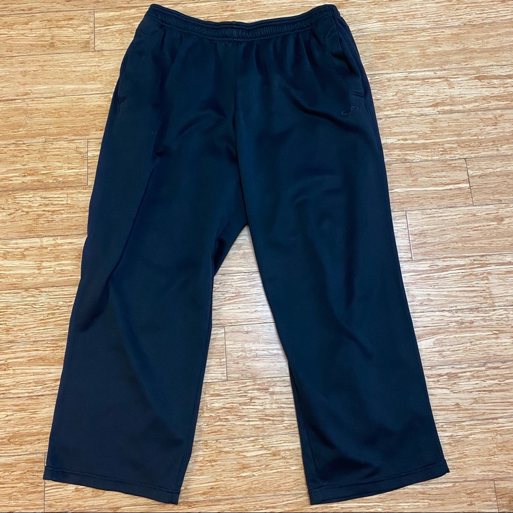 Champion Womens Authentic Open Bottom Jersey Pant Large Black